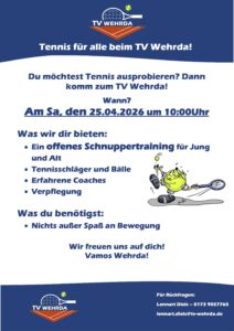 Schnuppertraining am 25.04.